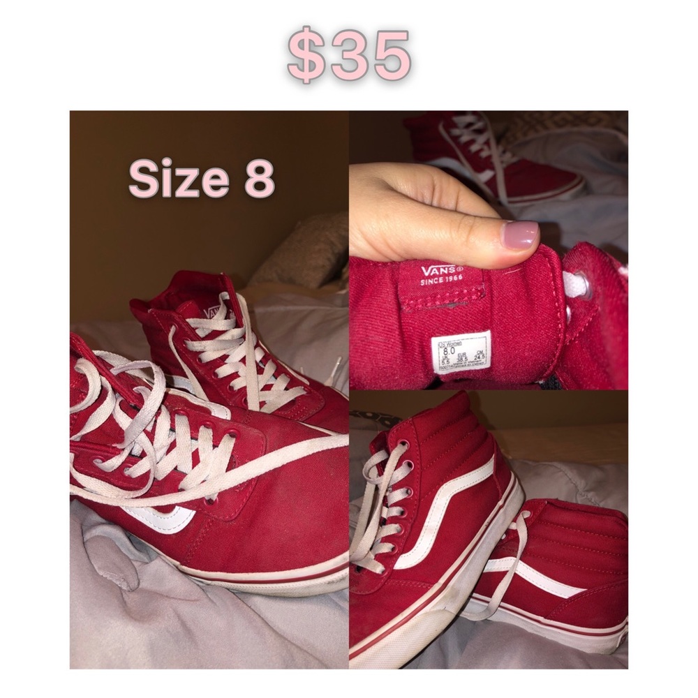 Red Hightop Vans